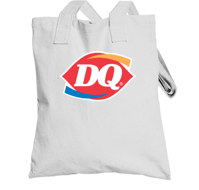 Dairy Queen Dq Ice Cream Food Logo Bag