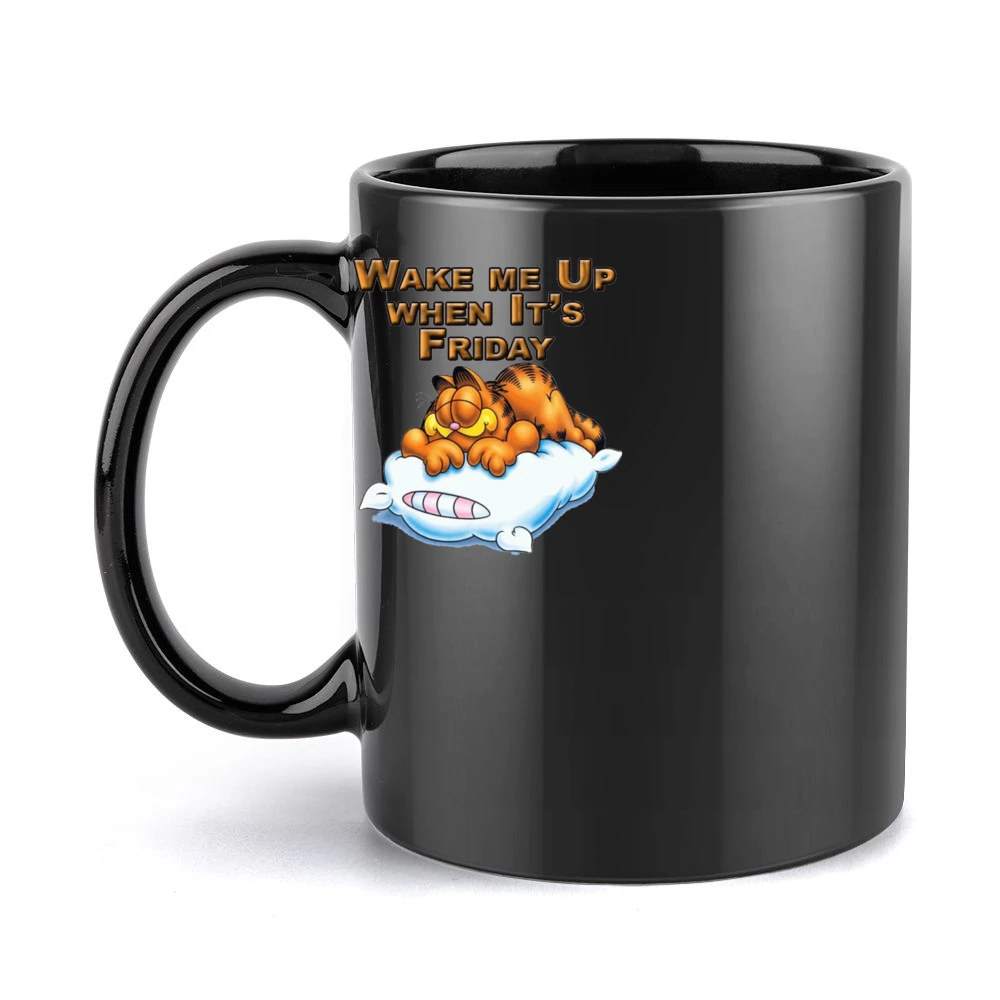 Wake Me Up When It’s Friday Garfield Cartoon Mug
