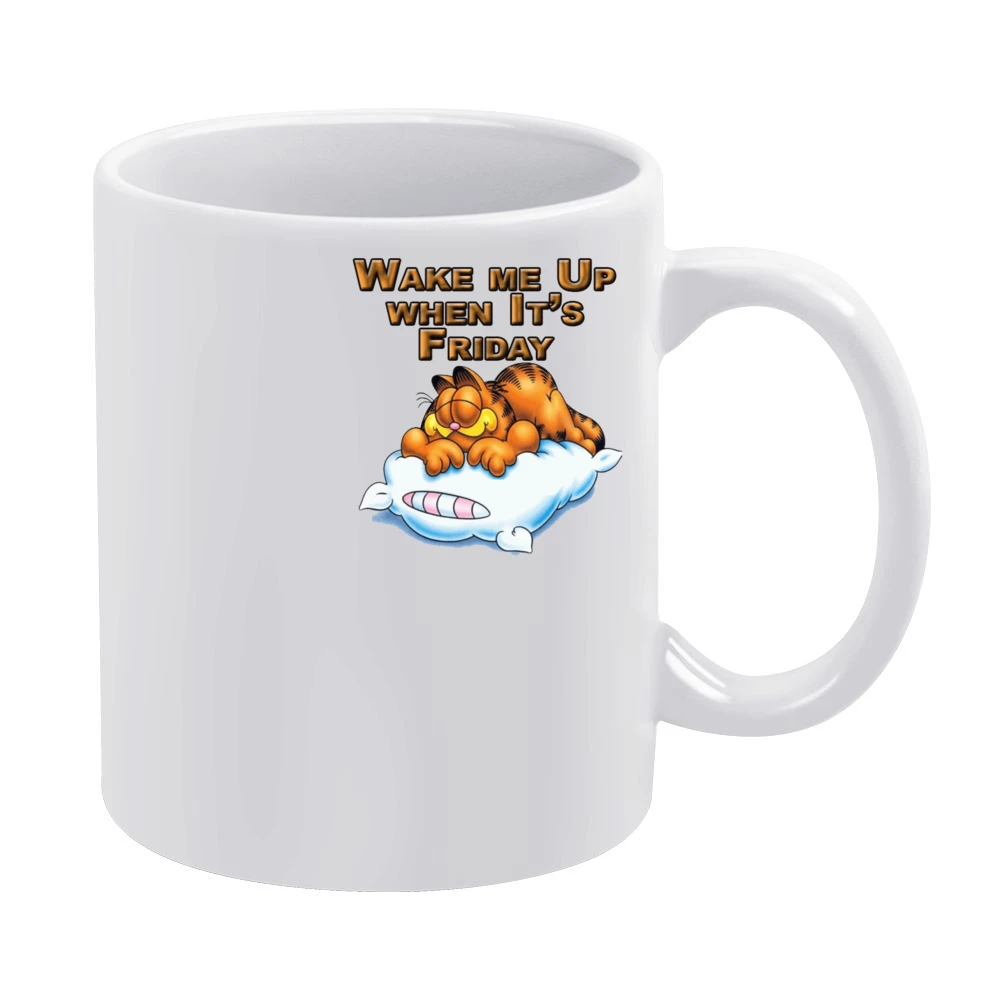 Wake Me Up When It’s Friday Garfield Cartoon Mug